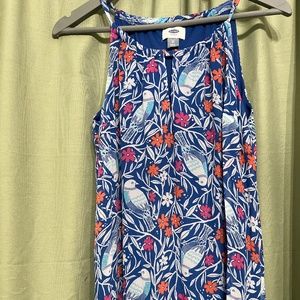 Nice blue dress with little birds